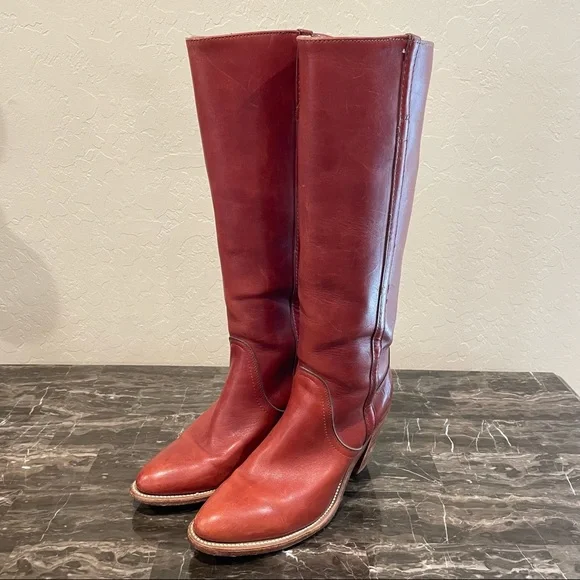 Vintage Frye Leather Riding Boots - Picture 1 of 12